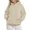 Khaki, variant on GPOECD Women's Oversized Hoodie Long Sleeve Pullover Sweatshirt Comfortable Casual Fall Winter Warm Clothes With Pocket Beige,M
