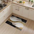 thumbnail image 2 of ODIKA 3'x5' Washable Area Rug Spotted Abstract Animal Inspired Stripes With Gold Geometric Accents for Hallway, Laundry Room, Non-Slip, Flatweave, Easy Care, 2 of 7