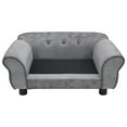 thumbnail image 2 of vidaXL Dog Sofa Grey 72x45x30 cm Plush, 2 of 5