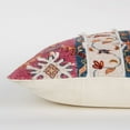 thumbnail image 3 of Red Banded Pattern Traditional Lumbar Pillow, 3 of 3