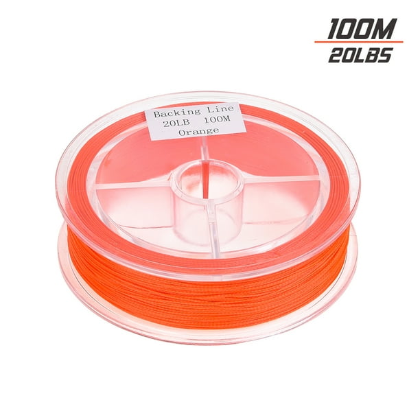100M 20LBS Braided Nylon Fly Line Fly Fishing Backing Line 