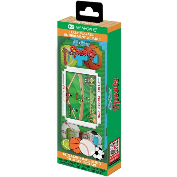 My Arcade - DGUN-3944 All-Star Sports Pixel Pocket Pro Portable Handheld Gaming System