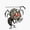 1pcs, variant on Survival Video Game Companion Dark Gothic Spider Web Monster Character Portrait Decal For PC Sticker