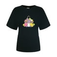 thumbnail image 4 of Daisyyozoid T-Shirt de Pâques pour Femmes, Mignon Imprimé Bunny, Manches Courtes Décontractées, 4 of 4