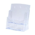 thumbnail image 1 of S SERENABLE Acrylic Display Stand Business Card Sign Tabletop Menu Flyer Brochure Holder 2Tier 23.5x11.5x27cm, 1 of 9