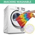 thumbnail image 6 of Colorful Rainbow Tie Dye Spiral Pattern Rectangle Tablecloth 60"x102",Waterproof Polyester Rectangle Table Cloth, Wipeable Spillproof Polyester Tablecloth for Dining, Camping, Indoor and Outdoor, 6 of 6