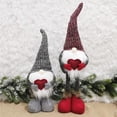 thumbnail image 3 of Gnomo De Navidad Decoración De Felpa Adorno De Elfo De Navidad Multipropósito Muñeco De Gnomo De Navidad Suave Con Pierna Telescópica Para Fiesta En Casa Festival Tienda Escaparate Methold HA027128-01, 3 of 7