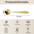 thumbnail image 2 of 8Pcs Stainless Steel Gold Leaf Creative Appetizer Cake Fruit Forks Set Tasting Dessert Forksgolden12.5*3cmstyle:style 1;, 2 of 5