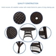 thumbnail image 6 of Jeco 5 Piece Resin Wicker Outdoor Patio Dining Set in Espresso w/Green Cushion, 6 of 10