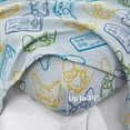 thumbnail image 5 of Viviland 3 Pieces Boys Grey Twin Sheet Set - Soft Microfiber Fitted Flat Sheets & Pillowcase - Game Player Paddle Printed Bedding Sets - for Kids & Toddlers, 5 of 9