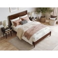 thumbnail image 3 of AFI Berkshire Full Solid Wood Low Profile Platform Bed, Walnut, 3 of 12