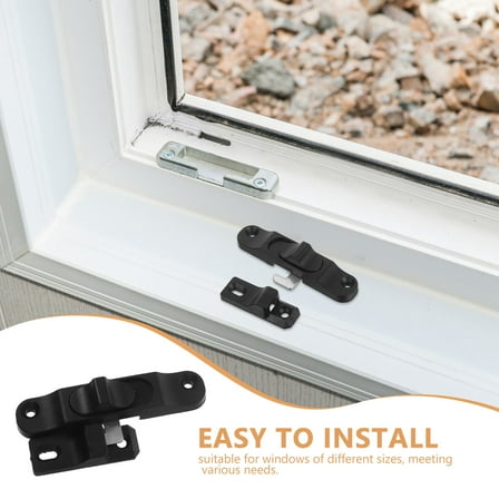 DEEPCRAFF Screen Door Latch Set Window Security Lock With Steel Mesh For Home Use 1 Set