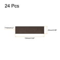thumbnail image 2 of Felt Furniture Pads, 4" x 1" Self Adhesive Square Floor Protectors, Brown 24Pack, 2 of 6