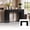 Black, variant on BEDEEP 43" Fluted Console Table with Hidden Storage, 12" Deep Narrow Sofa Table Behind Couch, Modern Wood Entry Table with Adjustable Shelves for Living Room, Hallway, Black