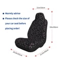 thumbnail image 5 of Salouo Cool Skull Love Pattern Car Seat Covers,Universal Car Seat Protectors Easy to Install Car Cover Car Accessories Auto/rucks/Van/SUV-1, 5 of 9