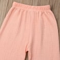 thumbnail image 4 of Toddler Baby Long Bloomers Soft Cotton Linen Casual Elastic Harem Pants Trousers, 4 of 6