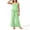 Green, variant on ATOGUTA Graduation Outfit for Girls Sleeveless Ruffle Tank Top Wide Leg Pant Set Size 4T-15 Kis Trendy Clothes White