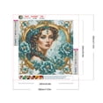 thumbnail image 2 of Pintura de diamante 5D DIY, taladro redondo completo, Kit de mujer noble, decoración del hogar, 30x30cm, 2 of 9