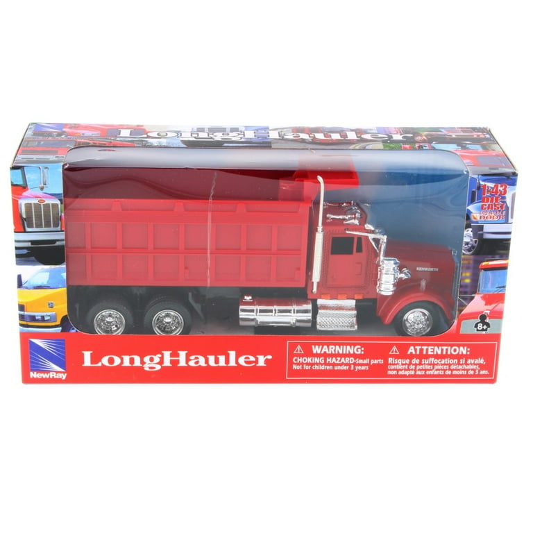 Peterbilt 355 Long Hauler Dump Truck, Red New Ray AS-15533A