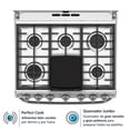 thumbnail image 2 of Estufa Mabe Piso 30 Pulgadas 6 Quemadores Acero Inoxidable con Air Fry DEMA7673CFIX0, 2 of 5