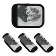 thumbnail image 2 of WOBOGO Black White Wolf Pattern Luggage Handle Wrap 2Pcs Made of Neoprene is Soft and Flexible Suitable for Many Bags Shoulder Pads., 2 of 6