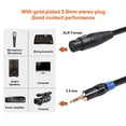 thumbnail image 3 of Auriculares Jack XLR Micrófono Cable de estudio Convertidor de interconexión Cable de interconexión Adaptador de alambre Balanceado Amplificador de dispositivos de grabación 3.5mm tholdsy EL005806-00B, 3 of 7