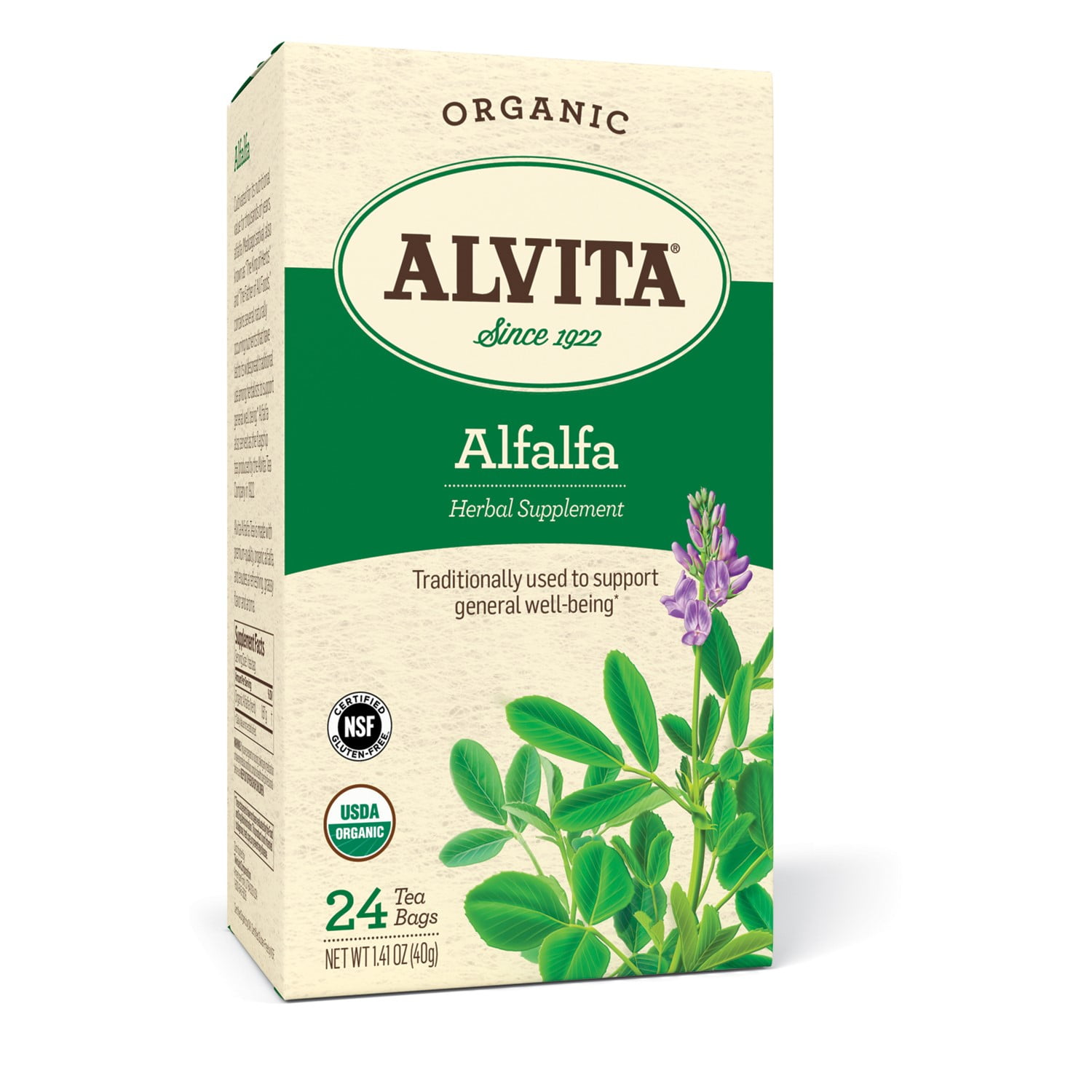 Alvita Organic Alfalfa Tea Bags, 24 Ct