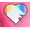 Hot Pink, variant on Pride The Phluid Project All Gender Pride Rainbow Heart Cotton Graphic Tee, Men’s Sizes XS-3XL