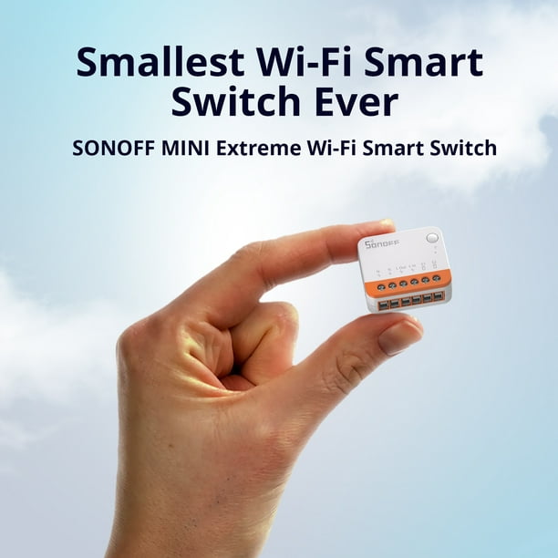 SONOFF-miniR3 - Module WiFi interrupteur ON/OFF 16A - Compatible eWelink,  Google Home et  Alexa 