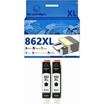 862XL 862 Ink Cartridges Compatible for HP C5324 C5370 C5373 C5380 C5383 C5388 C5390 C5393 D5460 D5463 D5468 C6324 Inkjet Printers, Leak-Proof Design Crisp Printing