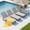 Gray, variant on JULY'S SONG Oversized Outdoor Chaise Lounge Chair – 5-Position Adjustable Backrest, Hidden Cup Holder, Weather-Resistant Resin Pool Lounge Chairs for Patio, Deck, and Backyard (Set of 2, White)