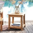 thumbnail image 6 of Mosko Teak Patio Side Table with Shelf, 6 of 9