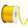 thumbnail image 3 of THEGLY 1/4 inch 200 Yard, Yellow Satin Ribbon for Gift Wrapping, Wedding, Crafts, Christmas,Hair, Invitation Decorations and More, 3 of 7