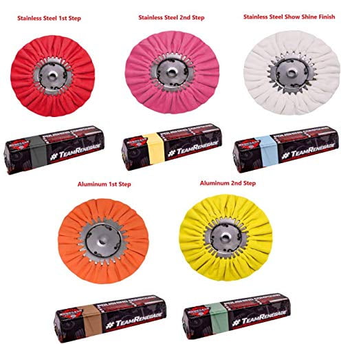 Renegade Products 9 X 3 X 5/8 Airway Buffing Wheel for Metal Polishing Aluminum & Stainless Steel for Wheels Tanks & Bumpers Orange Renegade Products 9 X 3 X 5/8 Airway Buffing Wheel for Metal Polishing Aluminum & Stainless Steel for Wheels Tanks & Bumpers Orange
