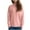 Pink, variant on Kmdttou Womens Sweatshirt for Loose Knit Sweater Long Sleeve Top/Shirt on Clearance!