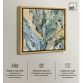 thumbnail image 2 of Calming Seaweed Beach Coastal Inspired Canvas Wall Art by Art Remedy, Gold Floater Frame, 30"x30", 2 of 7