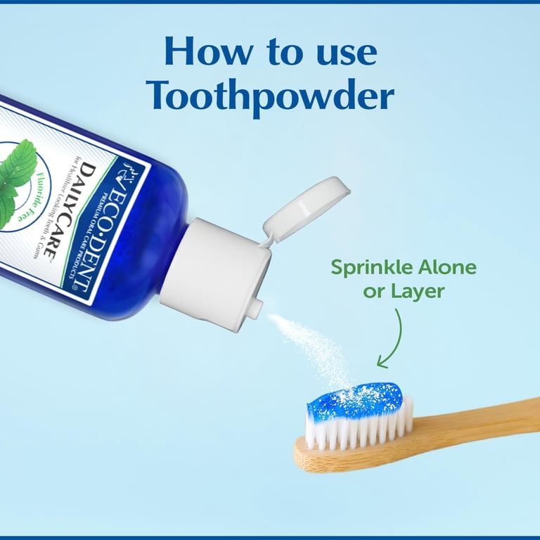Eco-Dent DailyCare Baking Soda Toothpowder Mint SLS & Fluoride Eco-Dent DailyCare Baking Soda Toothpowder Mint SLS & Fluoride