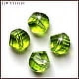 K9 Glass Imitation Austrian Beads Grade AAA Faceted Polygon Yellow Green 8mm Hole: 0.9~1mm