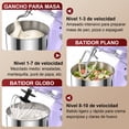 thumbnail image 4 of Batidora de Pedestal Planetaria Honinst 10 Velocidades Uso Doméstico Tazón de 4QT, 4 of 8