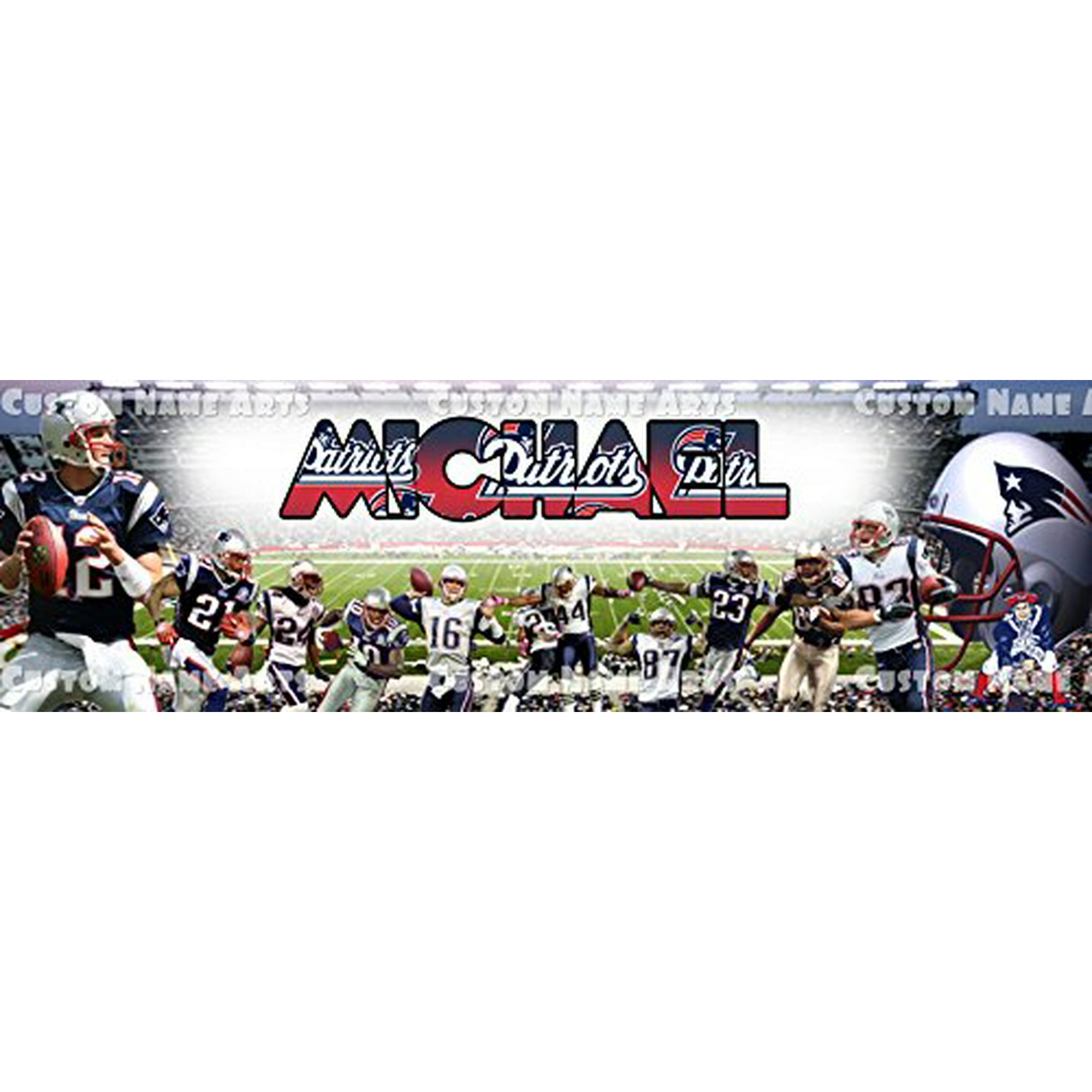 Personalized New England Patriots Nfl Banner Birthday Poster Custom Name Painting Walmart Canada