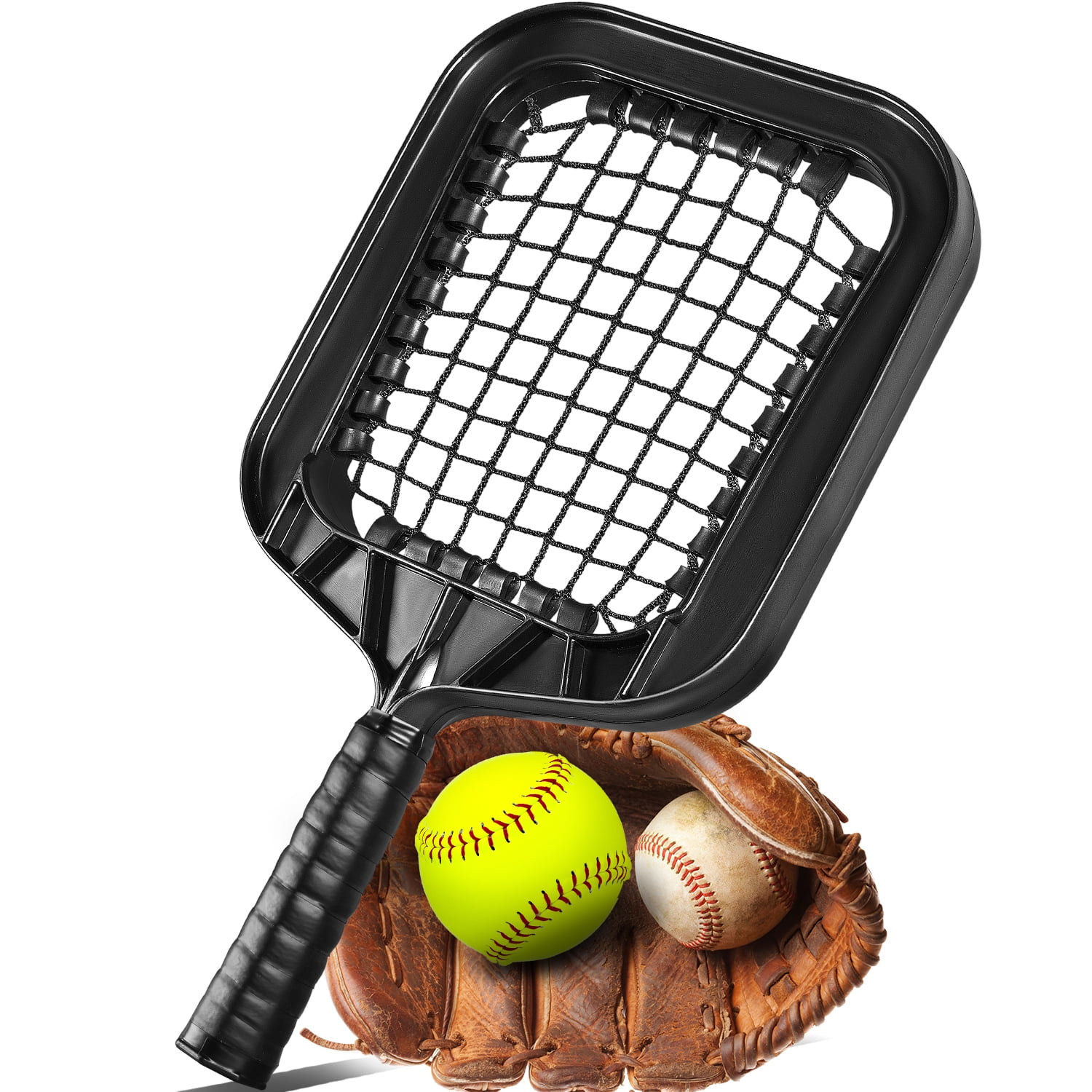 ‌FITPLAY Baseball Racket for Fly Balls, 14 Oz Fungo Racket Baseball and Softball, Practice Hitting Grounders and Pop Flies (New)