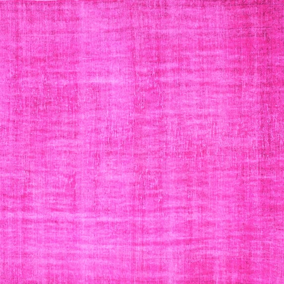 Ahgly Company Indoor Square Abstract Pink Contemporary Area Rugs, 5' Square