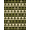 Green, Pattern 9, variant on ODIKA 4' x 6' Machine Washable Non-Slip Area Rug, traditional geometric High Traffic Rug, Green, 1299857