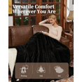 thumbnail image 4 of Memoryfield Throw Size Electric Blanket, 50" x 60" Heated Blanket , Fast Heating, 6 Heat Settings & Auto Shut Off, Machine Washable, Black, 4 of 9