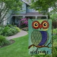 thumbnail image 5 of Qinduosi Owl Welcome Garden Flag Vertical Double Sided Rainbow Cute Owl Tree Branch Yard Garden House Flag for Outdoor Indoor Decoration 28x40in, 5 of 8