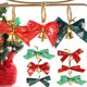 thumbnail image 2 of Lazo de árbol de Navidad, adornos navideños, campanas, Mini Bowkont Haing colgante, hogar, jardín, festiva, fiesta de año nuevo, decoración de boda, 2 of 4