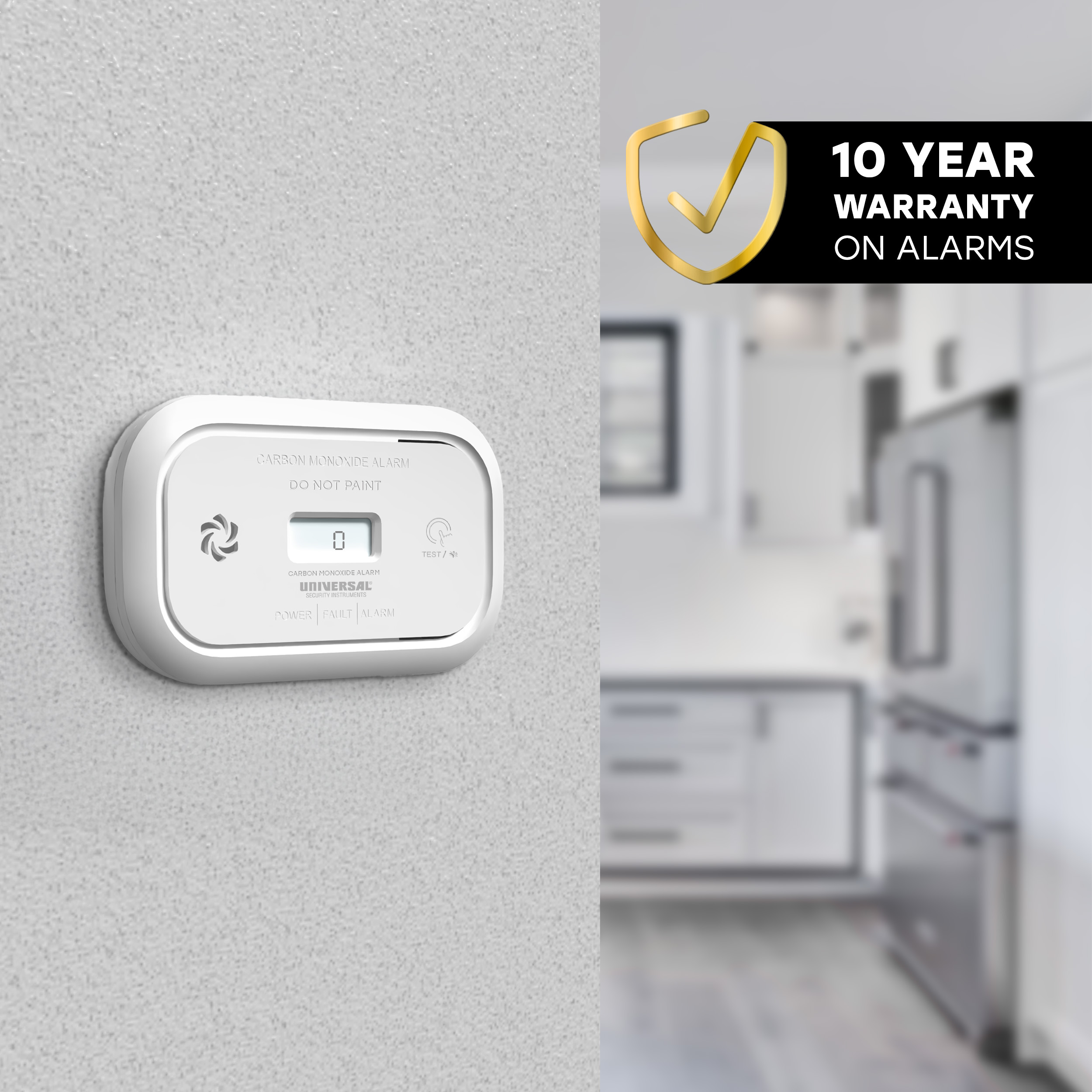 Universal Security Instruments Battery, Carbon Monoxide Alarm
