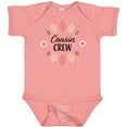 thumbnail image 3 of Inktastic Cousin Crew with Pink Flowers Girls Baby Bodysuit, 3 of 5