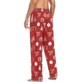 thumbnail image 6 of Men's Pajama Pants with Pockets Sleepwear Lounge Pants Stretch Casual Hristmas Dot Red, 6 of 7