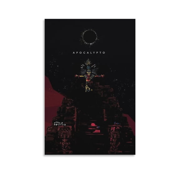 Apocalypto Movie Poster Posters Art Print Wall Photo Paint Poster Hanging Picture Family Bedroom Decor Gift 24x36inch(60x90cm)